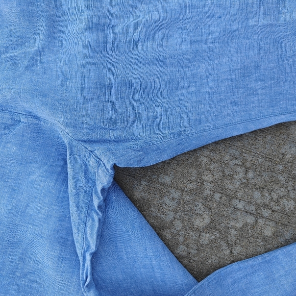 L.L. BEAN Women’s Classic Fit 100% Linen Pants Blue Size 14 - Picture 10 of 10